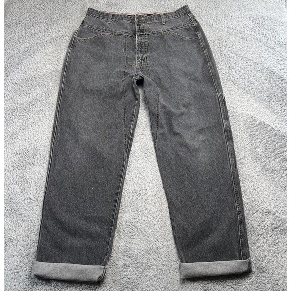 Vintage Girbaud Baggy Jeans 36L Fit 35x33 Faded Black Y2K Streetwear Hip Hop 90s